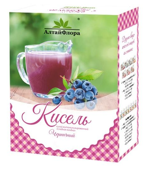Кисель черничный 1000 г коробка