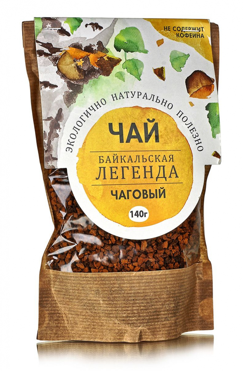 Чаговый чай "Байкальская легенда", чага гранулы 140 гр