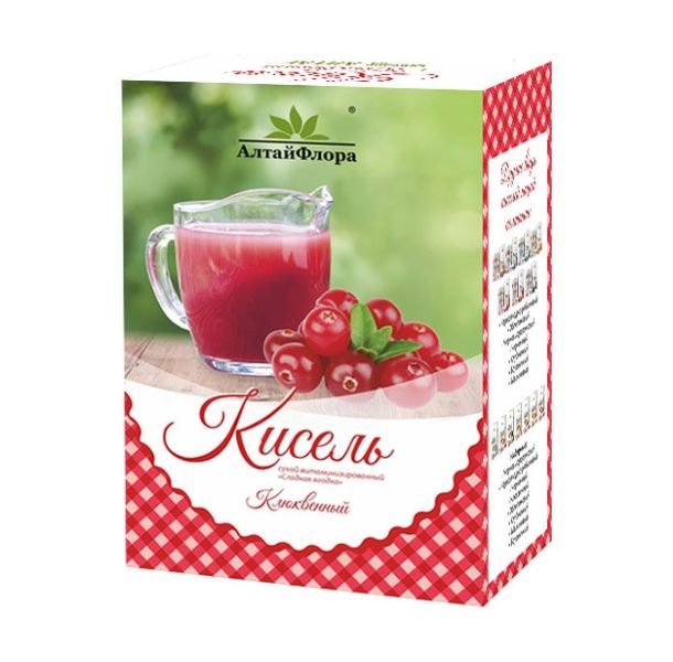 Кисель клюквенный 500 г коробка