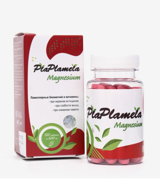Магний PlaPlamela (для нервной системы) 120табл по 600мг. Сашера-Мед