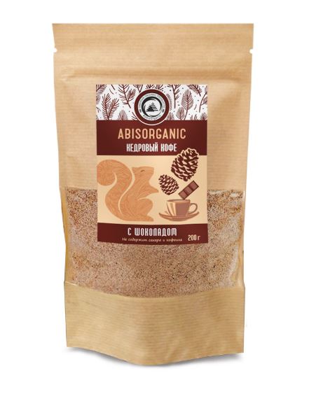 Кедровый Кофе с Шоколадом 200г ABISORGANIC
