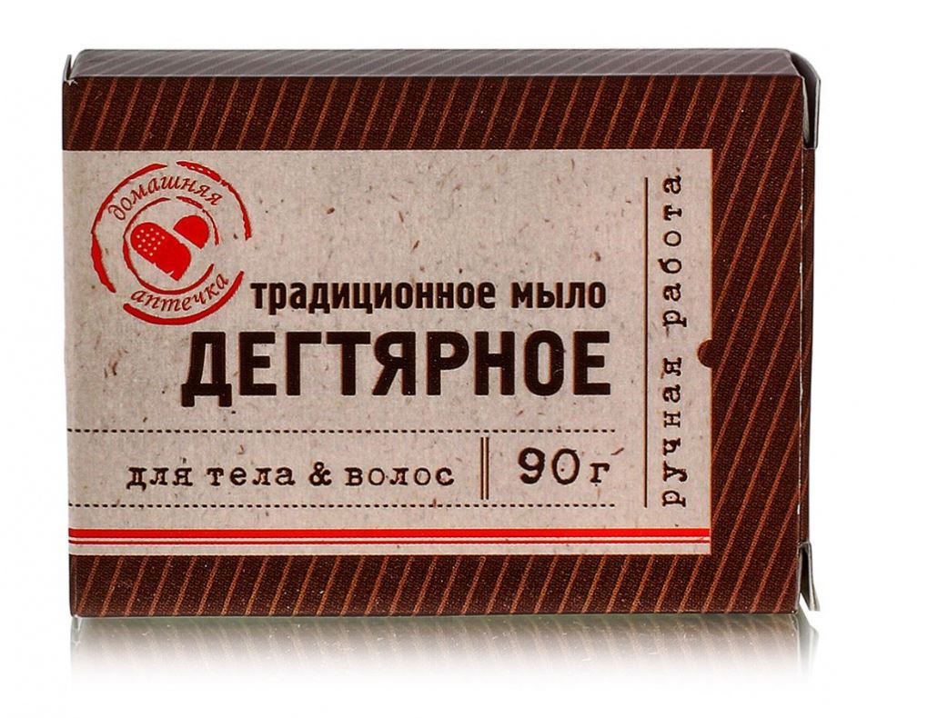 Мыло "Дегтярное", 90 гр. Домашняя аптечка