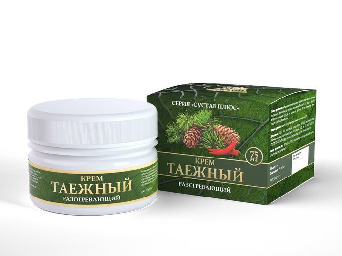 Крем «Таежный» (для суставов) разогревающий, 75мл. Алтайский нектар