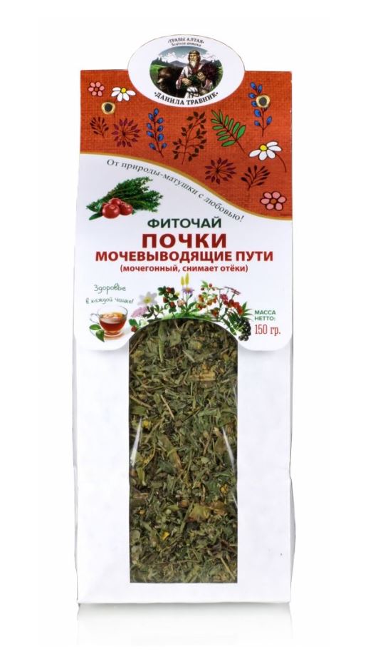 Сбор "Для почек-мочевыводящих путей" в бум. уп. 150 гр. Данила Травник