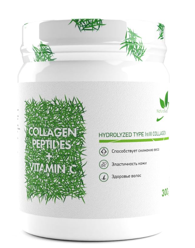 Коллаген комплекс говяжий + витамин С 300 гр NaturalSupp
