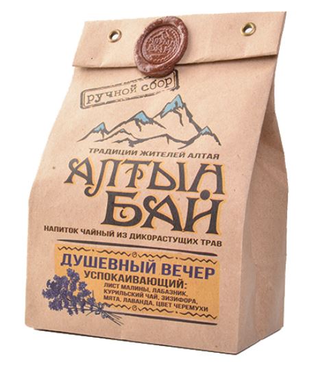 Чайный напиток "Душевный вечер" (успокаивающий) 100 гр. Алтын Бай