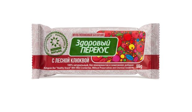 Здоровый Перекус с Клюквой 55г