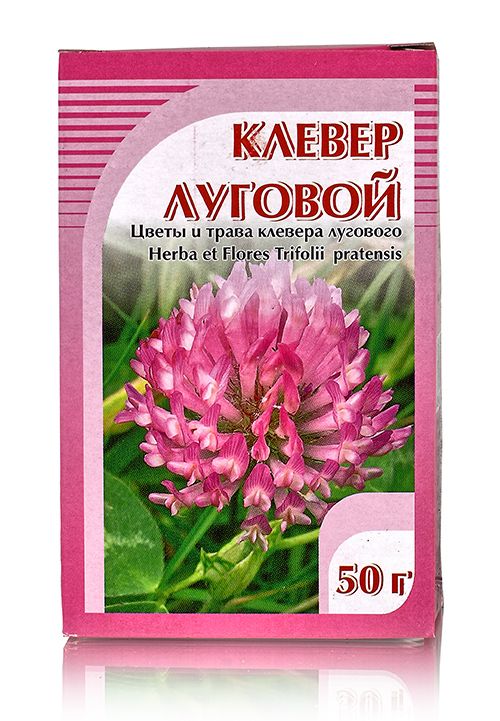 Клевер луговой, цветки и трава 50гр. Хорст