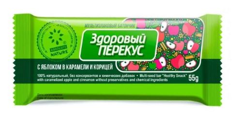 Здоровый Перекус с Яблоком и Корицей 55г