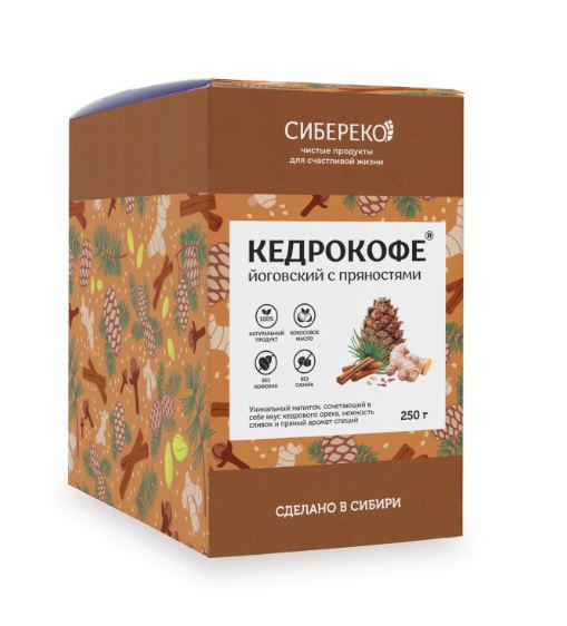 Кедрокофе Йоговский с пряностями шоу-бокс №10*25г