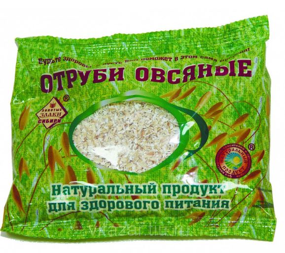 Отруби овсяные очищенные Злаки Сибири 200 г.