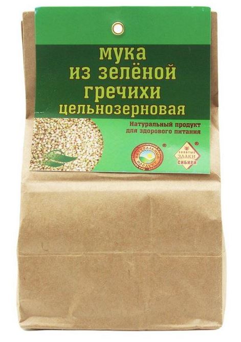 Мука из зелёной гречки 350 г Злаки Сибири