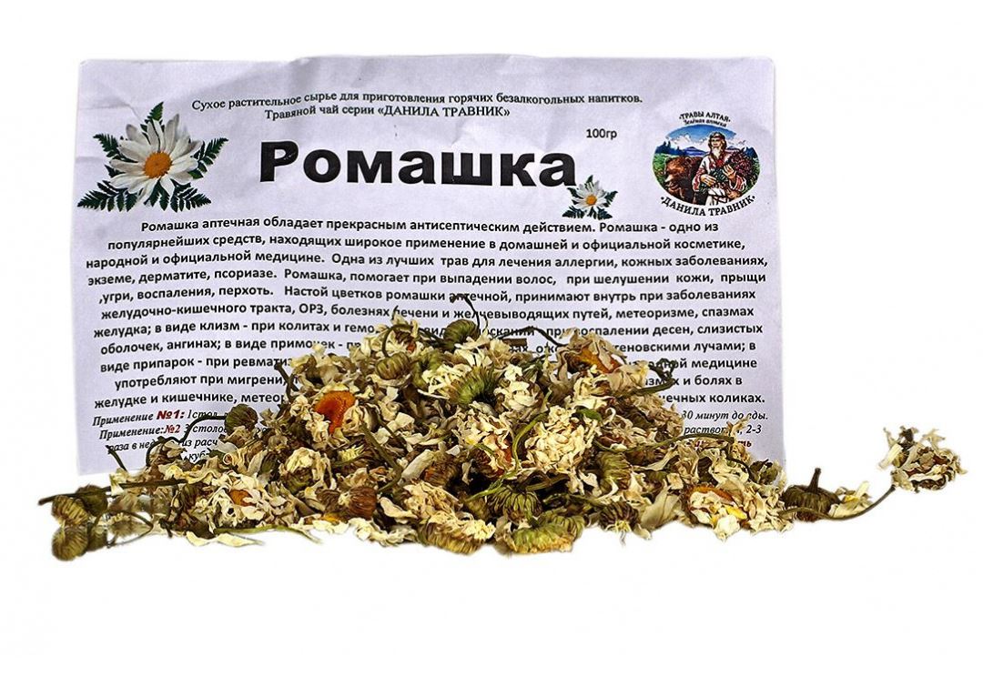 Ромашка - травяной чай 100 гр. Данила Травник