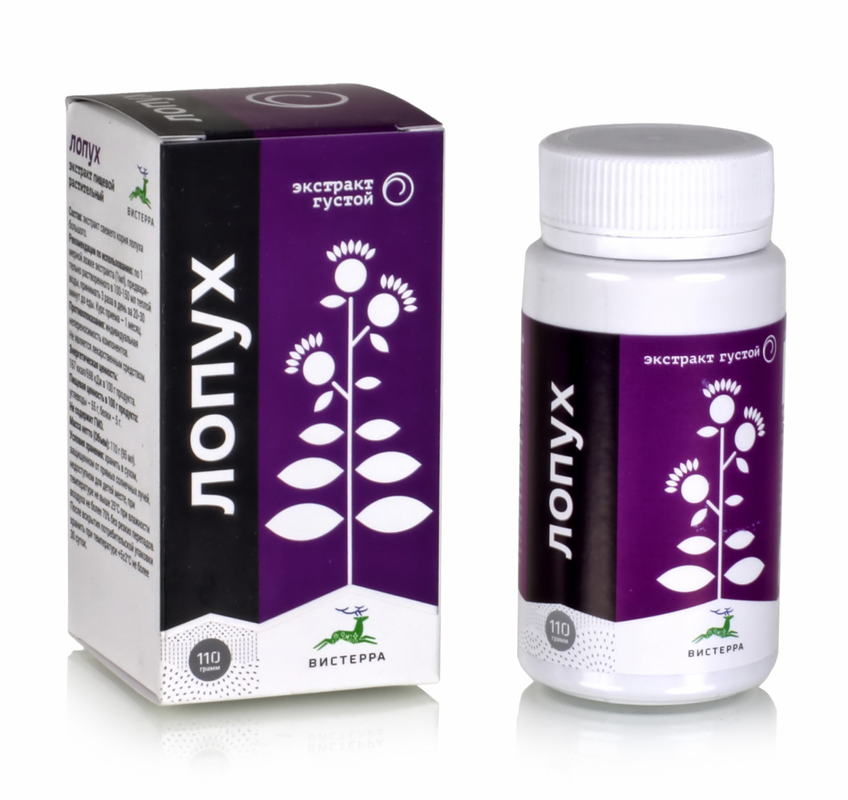 Экстракт густой "Лопух" 110гр. Вистерра