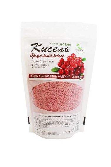 Кисель брусничный  250г.дойпак
