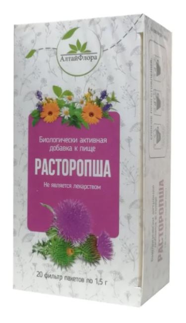 Расторопша" чайный напиток  20 ф/п * 1,5 гр. БАД Алтайфлора
