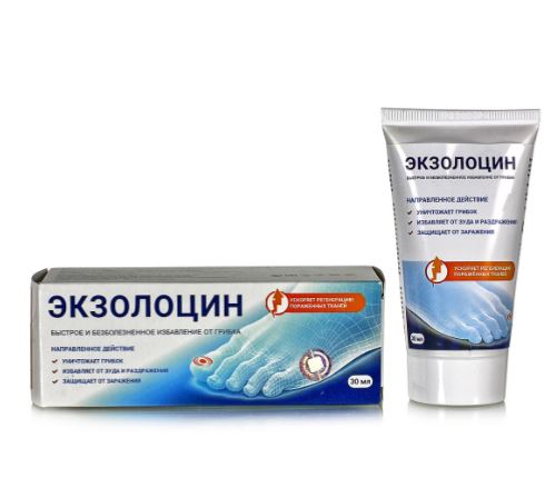Экзолоцин гель противогрибковое средство для наружного применения, 30 мл.