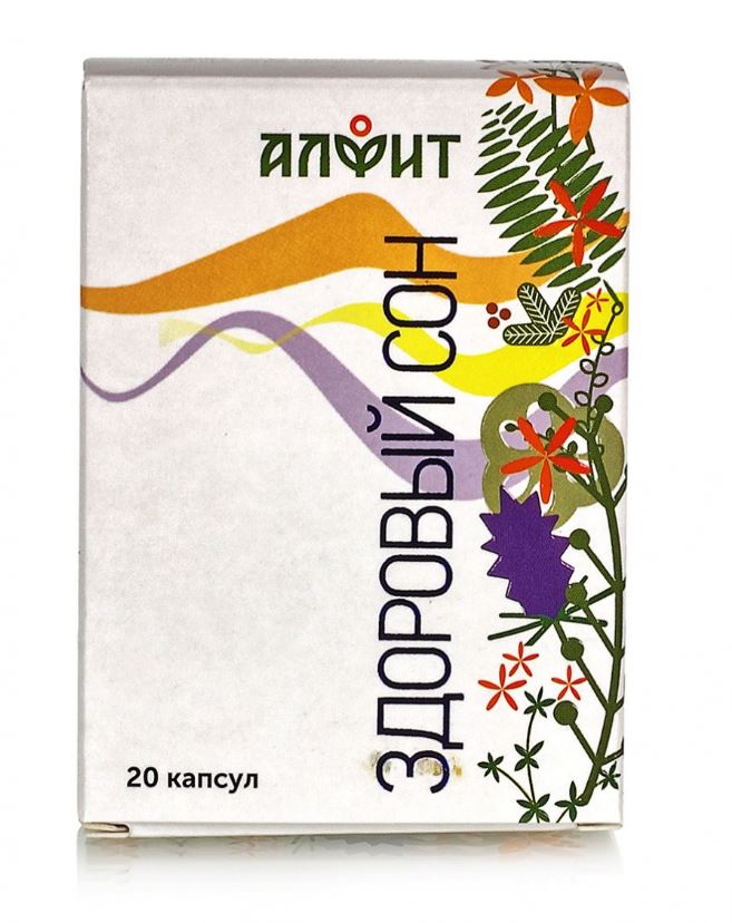 Здоровый сон. 20 капсул по 260мг. Алфит Гален БАД