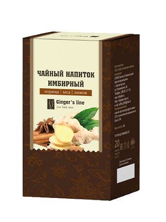 Чайный напиток "Имбирный с корицей,медом и лимоном" 20 ф/п * 1,5 гр.