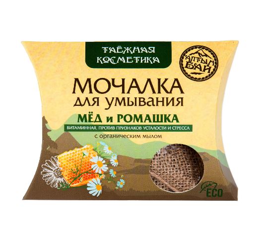 Мочалка для умывания "Мёд и ромашка"
