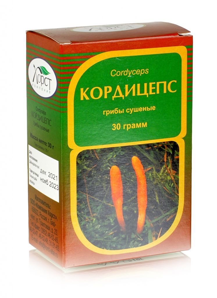 Кордицепс, гриб 30гр.  Хорст