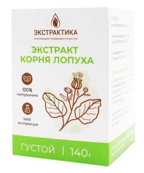 Экстракт "Лопух" корень густой 140 гр Пчела и Человек