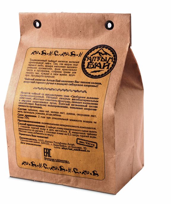 Чайный напиток "Свободное дыхание" (противопростудный) 100 гр. Алтын Бай